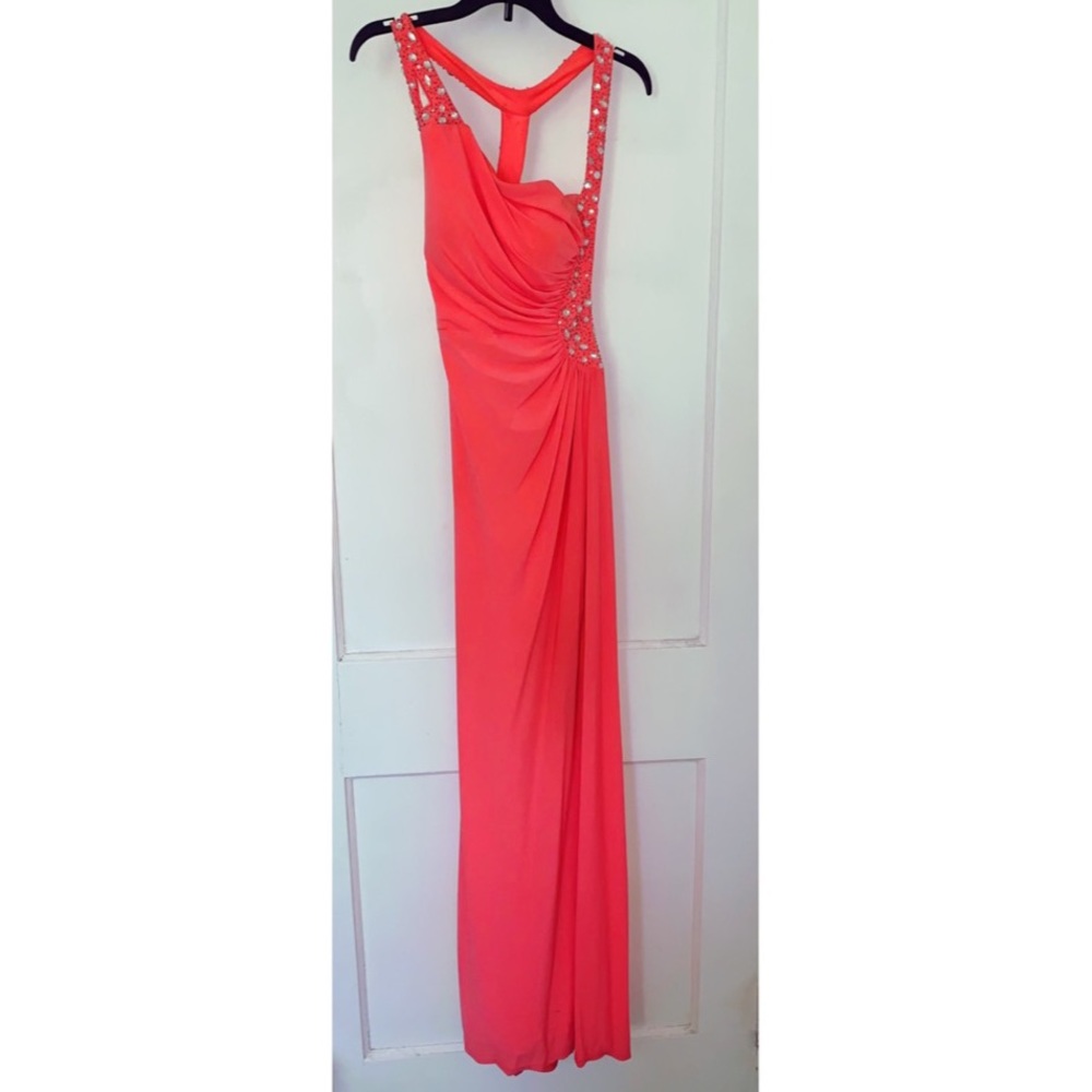 CORAL FORMAL DRESS🧡